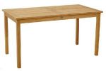 Стол из тика обеденный прямоугольный 150х80  Мадрас (Швеция) (цвет натуральный)