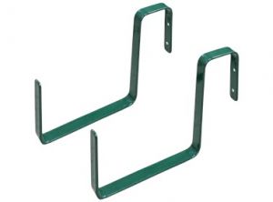 Комплект кронштейнов из металла для балконных ящиков (2шт зеленые) ― СадМебели
